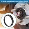A ABSOPRO Wheel Hub Centric Ring Durable OD 63.4mm to ID 58.1mm Wheel Center