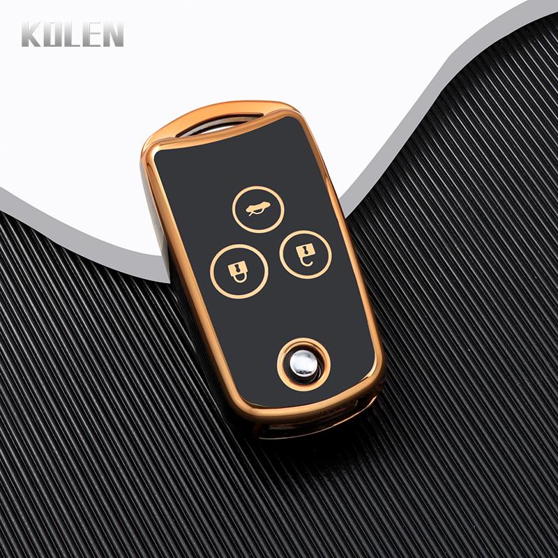 New TPU Car Flip Key Case Cover Shell For Honda Civic Fit Accord CRV HRV Jazz Odyssey For Acura TL TSX ZDX RSX CRZ 2 3 Buttons