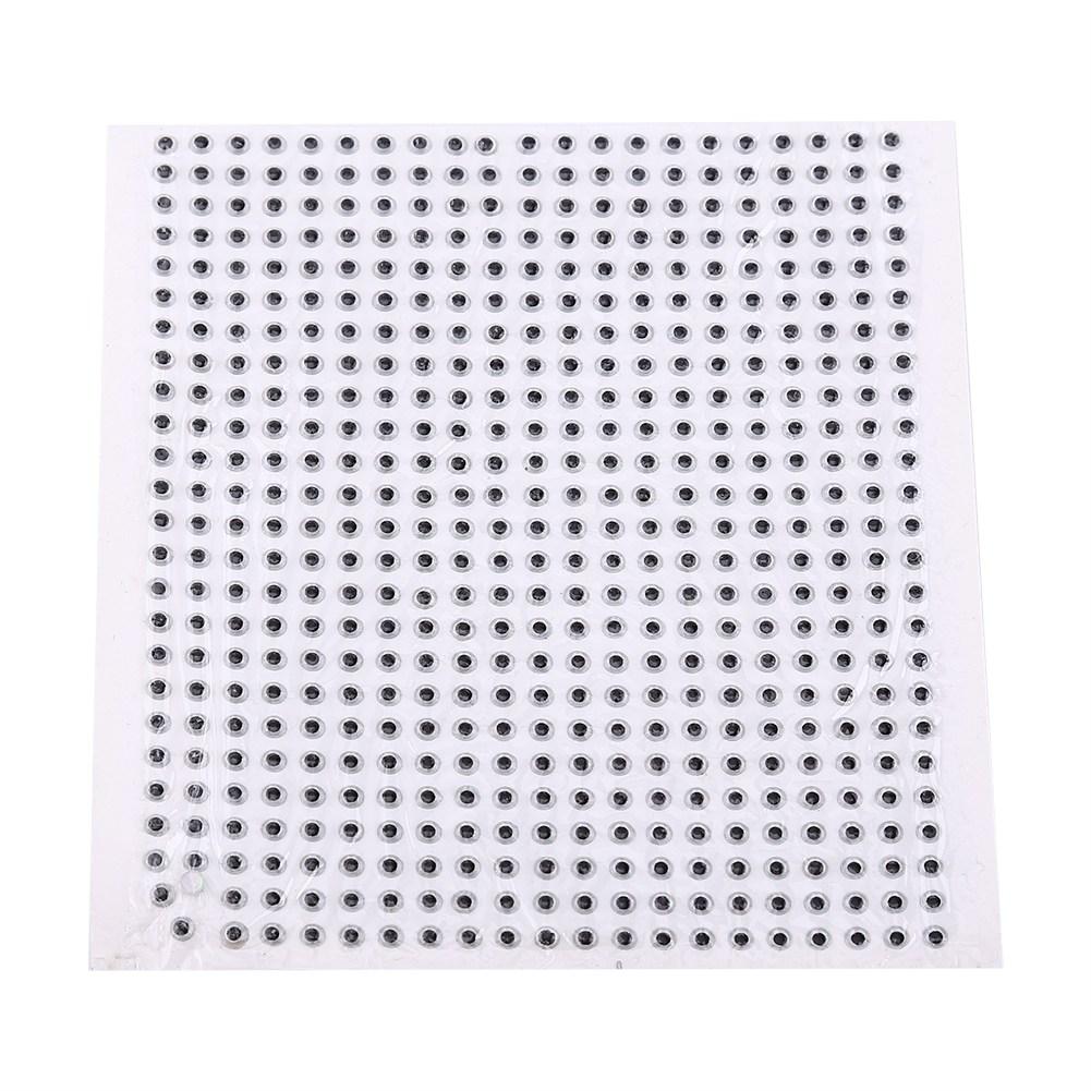 500pcs 3/4/5mm Fishing Lure 3D Eyes Fly Tying Crafts Jig For DIY Lure Baits Making