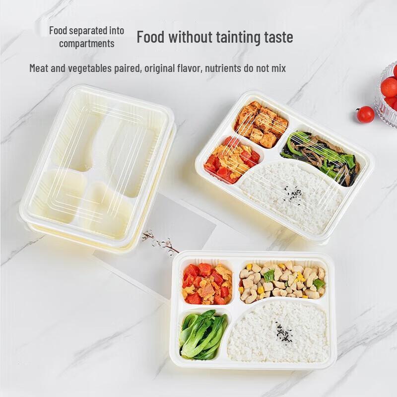 Microwaveable Disposable Compartmented Plastic Lunch Boxes