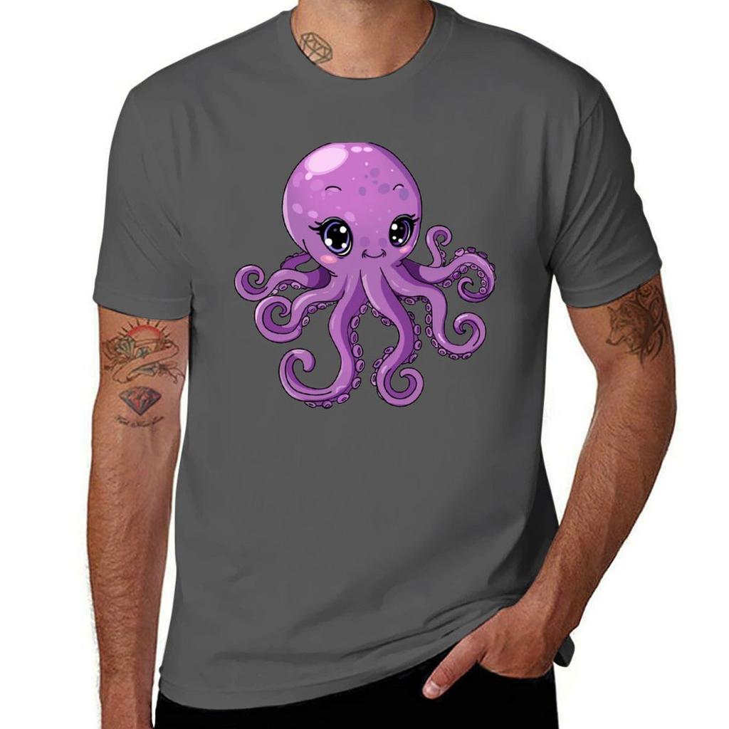 Cute Octopus T-Shirt man t shirt designer man t shirts graphic T-Shirt
