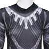 Halloween Costume 2018 Black Panther Necklace Jumpsuit Mask Fancy Dress Cosplay