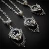 Gothic Bat Crystal Necklace - Victorian Style