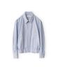 Brownyard W Striped Blouson, Blue Stripe
