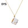 Book Pendant Necklace Women's Sweater Chain Necklace Opening And Closing Book Dangle Jewelry Accessory for Dating Daily Wear Banquet