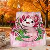 Axolotl Flowers Outdoor Flannel Blankets, Travel, Home Blankets, Suitable for All Seasons,Christmas Gifts. R1127272