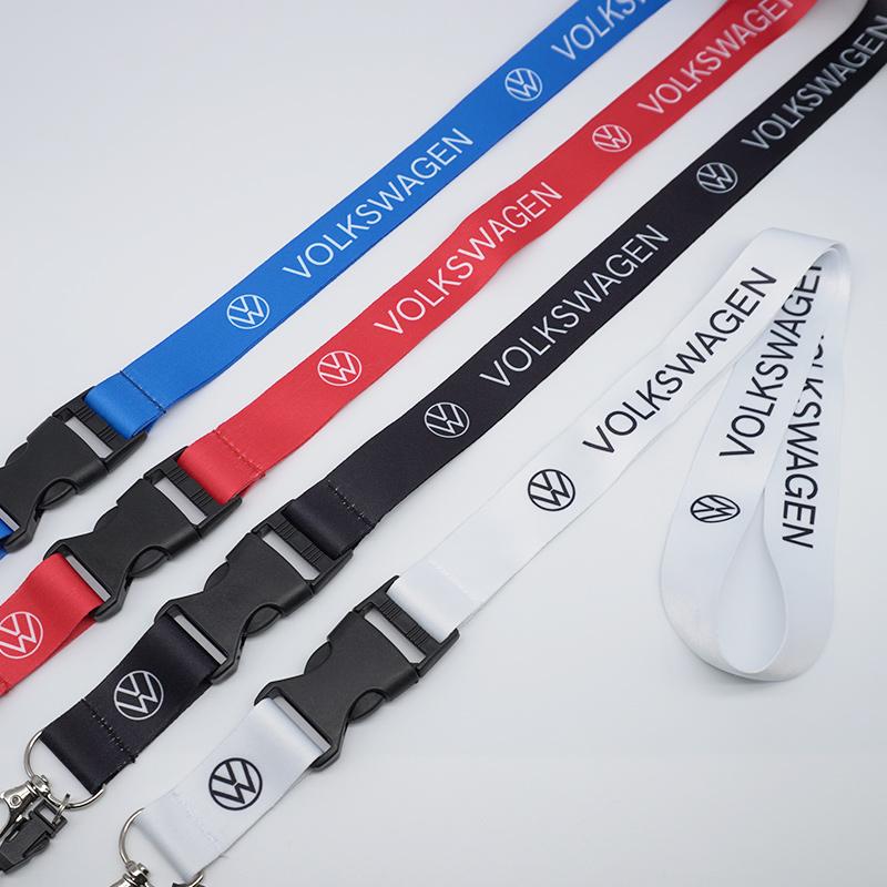 efg1 Car Sticker Lanyard Nylon Printing Emblem Style Keychain Motorcycle For VW Volkswagen Golf 6 7 Polo Passat Jetta YSGS