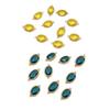 10 Pieces Glass Jewelry Making Finding Stylish Decorative DIY Electroplated Necklace Choker Jewellery Accessories