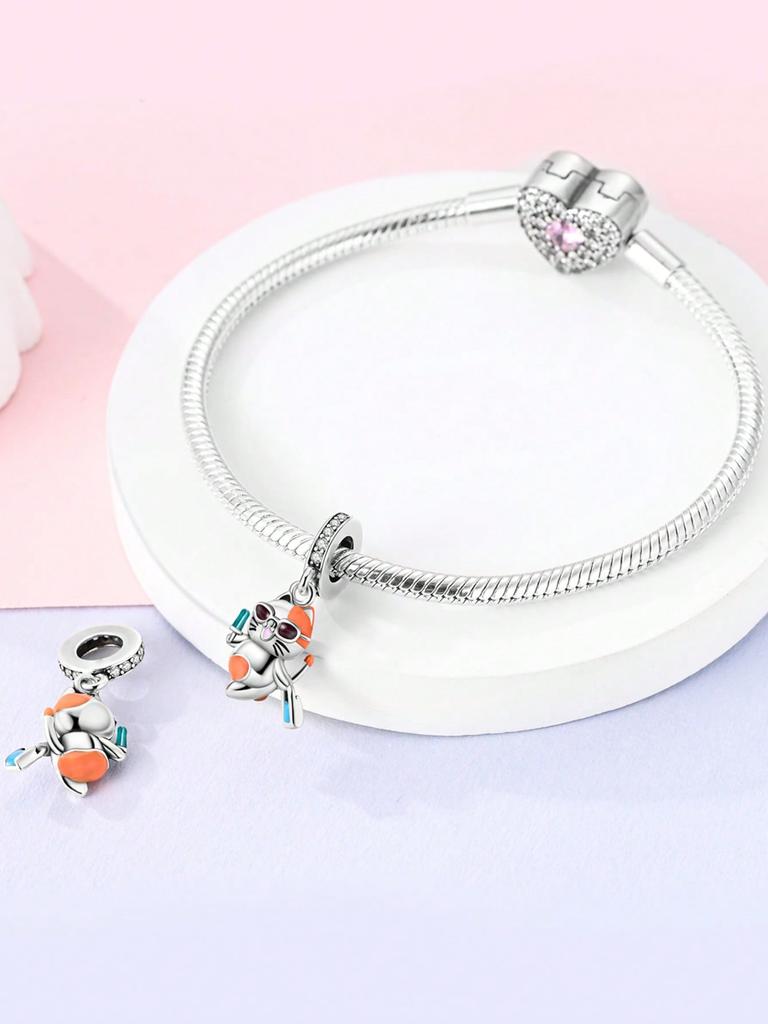 Dachshund Traveling Cat Beads Charm Copper Plated Fit Charms Copperoriginal Bracelet For Jewelry Making Diy Charm