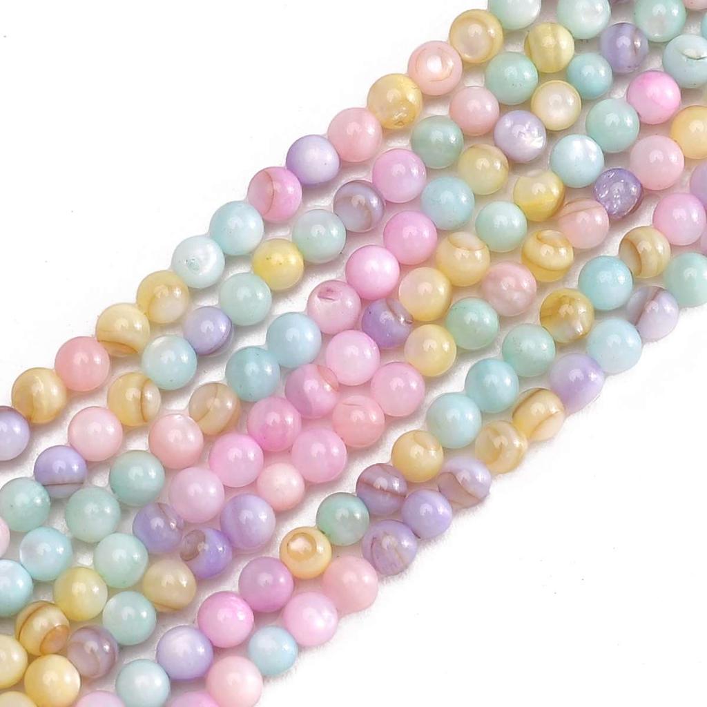 Natural Seashell Moon Round Star Beads For DIY Necklace Bracelet Earrings Jewelry Making