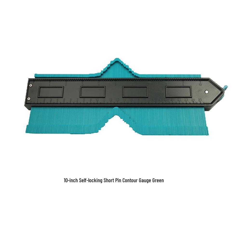 10-Inch Contour Gauge: Arc Ruler & Angle Finder for Woodworking & Curve Profiling