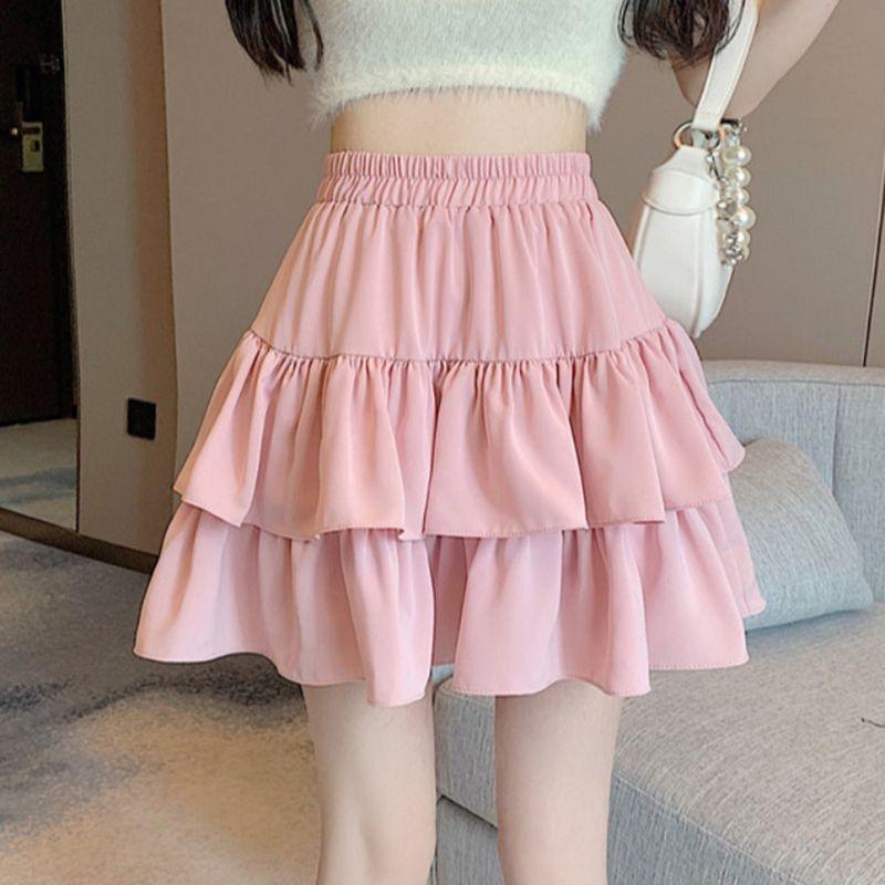 2-10 Years Kids Girls Pleated Skirt Cake Skirt