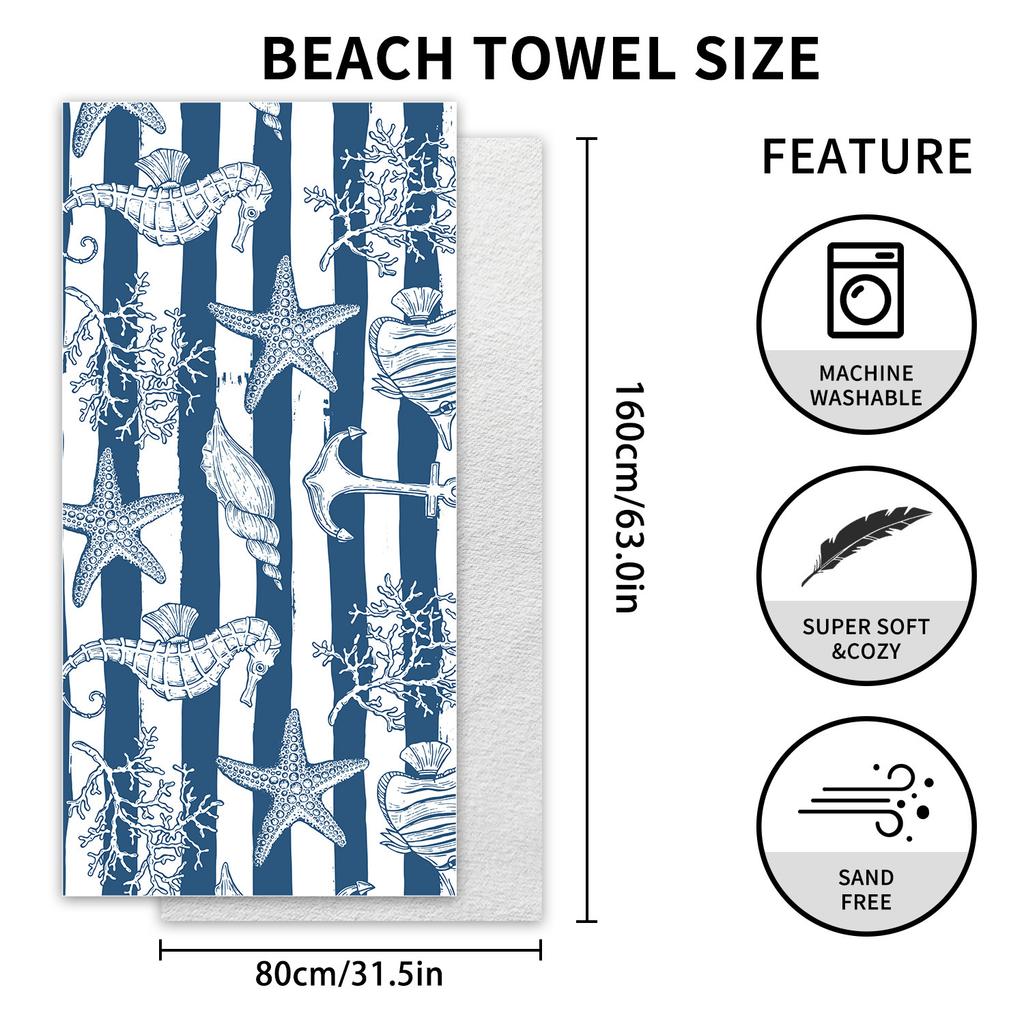 Serviette de plage protection solaire serviette de sport séchage rapide serviette de bain absorption d'eau