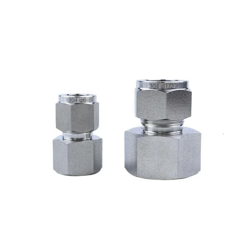 M10-M20 Metrisch 1/8" 1/4" 3/8" 1/2" BSPP NPT Verzinnt x 1/8-1 Zoll 3-16mm Klemmverschraubung 304 Edelstahl Rohrverschraubung Verbinder