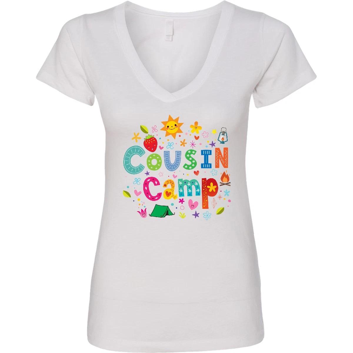 Inktastic Cousin Camp Reunion  V-Neck T-Shirt Kids Childs 2025 Grandma 140