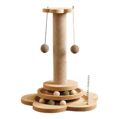 Torre rascadora para gatos Pet Whisper Alta de Madera Maciza