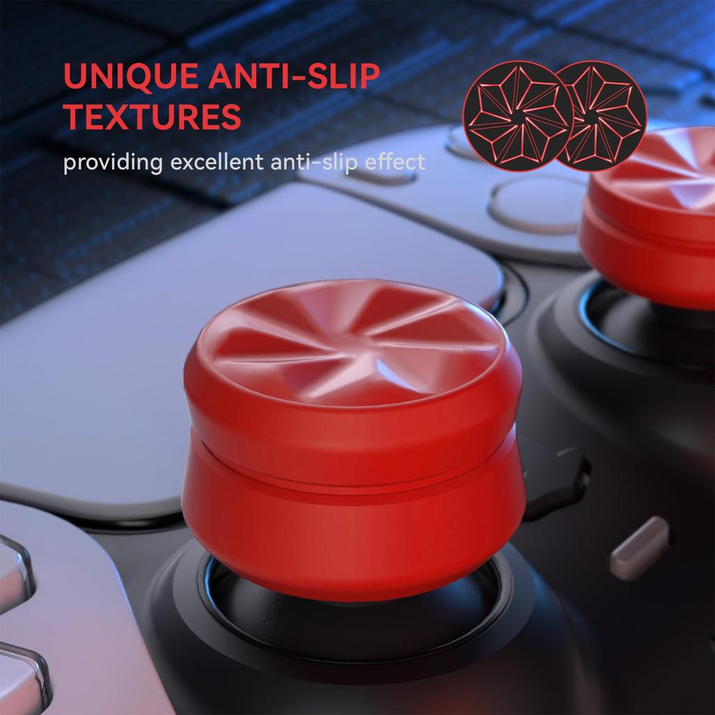 PlayVital Daumen Kissen Kappe Abdeckung Thumb Grip für PS5 PS4 Thumbstick Grip Abdeckung für Xbox Core Xbox One Elite Serie 2 Wireless Thumb Grip Kappe für