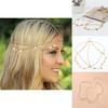 Fashionable Gold Headpiece With Rotundity Shape And Tassel For Women Events