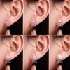 6 Pairs 3mm Cubic Zirconia Stud Earrings 316L Stainless Steel Earrings Set for Women Men, Gold