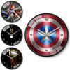 Marvel Captain America Iron Man Spider-Man Muster Wanduhr für Kinderzimmer Dekoration
