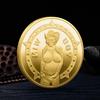 Moneta Ragazza Sexy, Moneta Portafortuna, Moneta Commemorativa in Argento Dorato di Bellezza, Moneta Sexy, Artigianato Divertente con Monete, Regalo di Natale, Pensierini per la Befana