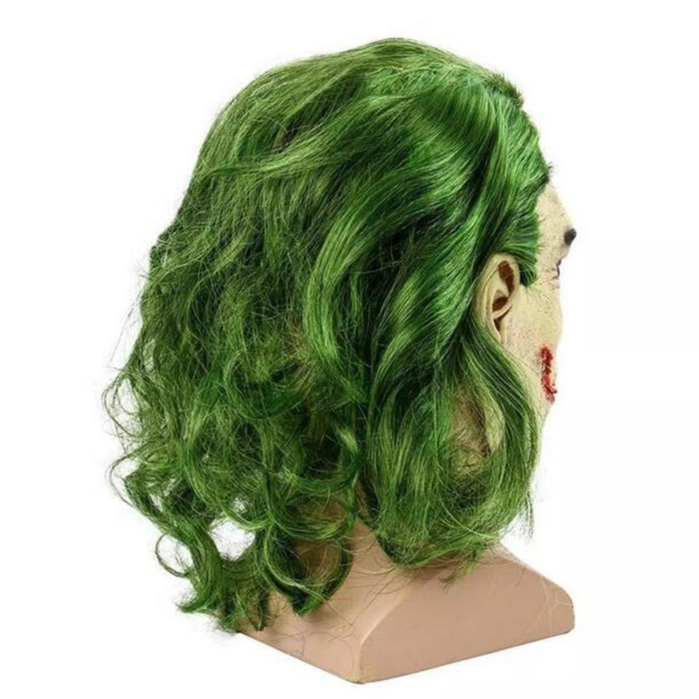 Maska Jokera Klauna Strašidelná Halloweenská Latexová Maska Pro Cosplay Kostýmové Rekvizity Celá Hlava