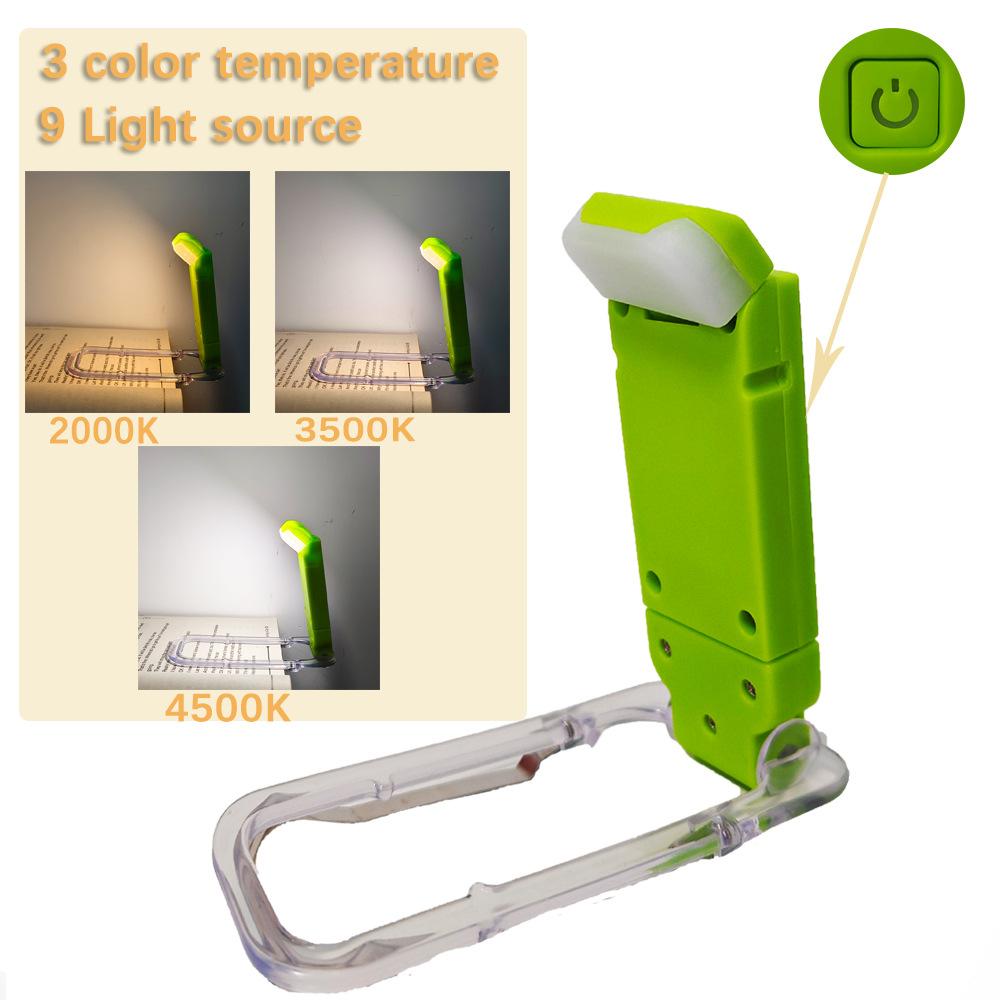 LED USB Rechargeable Book Lamp Reading Lamp Eye Protection Lamp Portable Clip-On Desk Lamp Bookmark Reading Lamp Nightlight