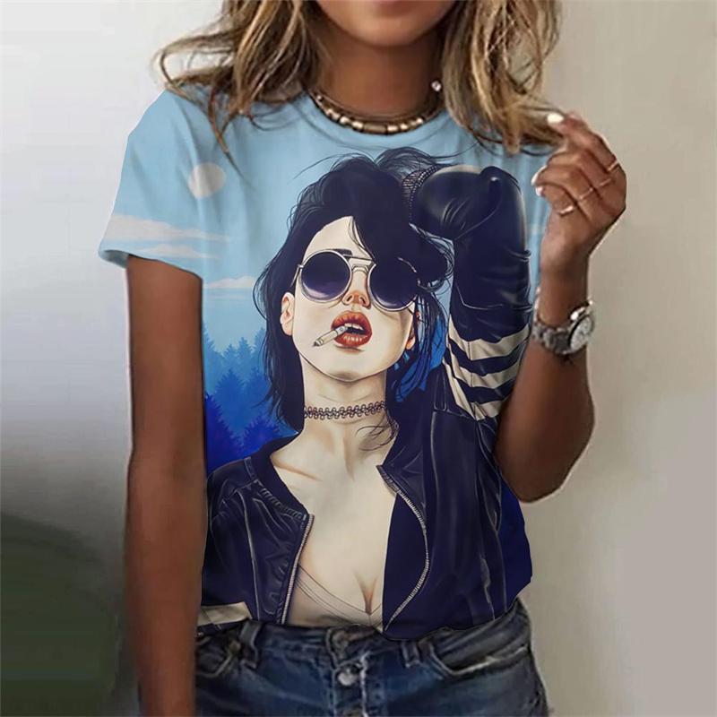 3D Print Carnival T Shirt For Women Personalized Girl Graphic Tees Summer Casual Holiday Party Short Sleeve T-Shirts O-Neck Tops