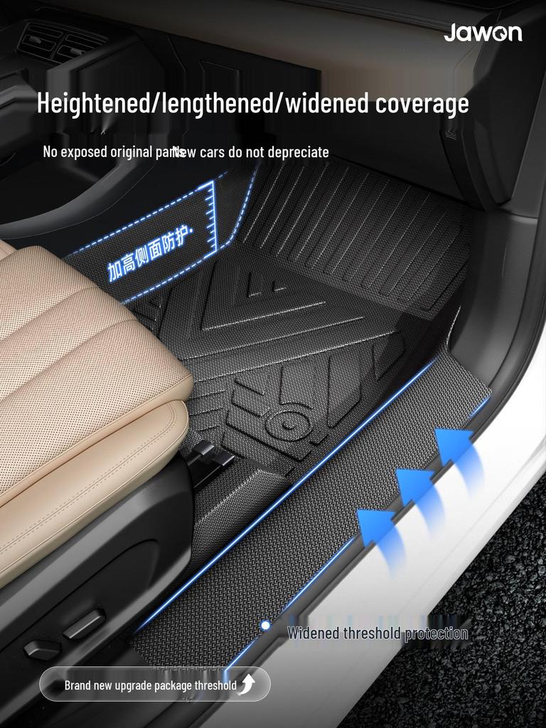 BYD Song PROTPE Floor Mats: Full Coverage, Fits 26 Models, Black Tech Design