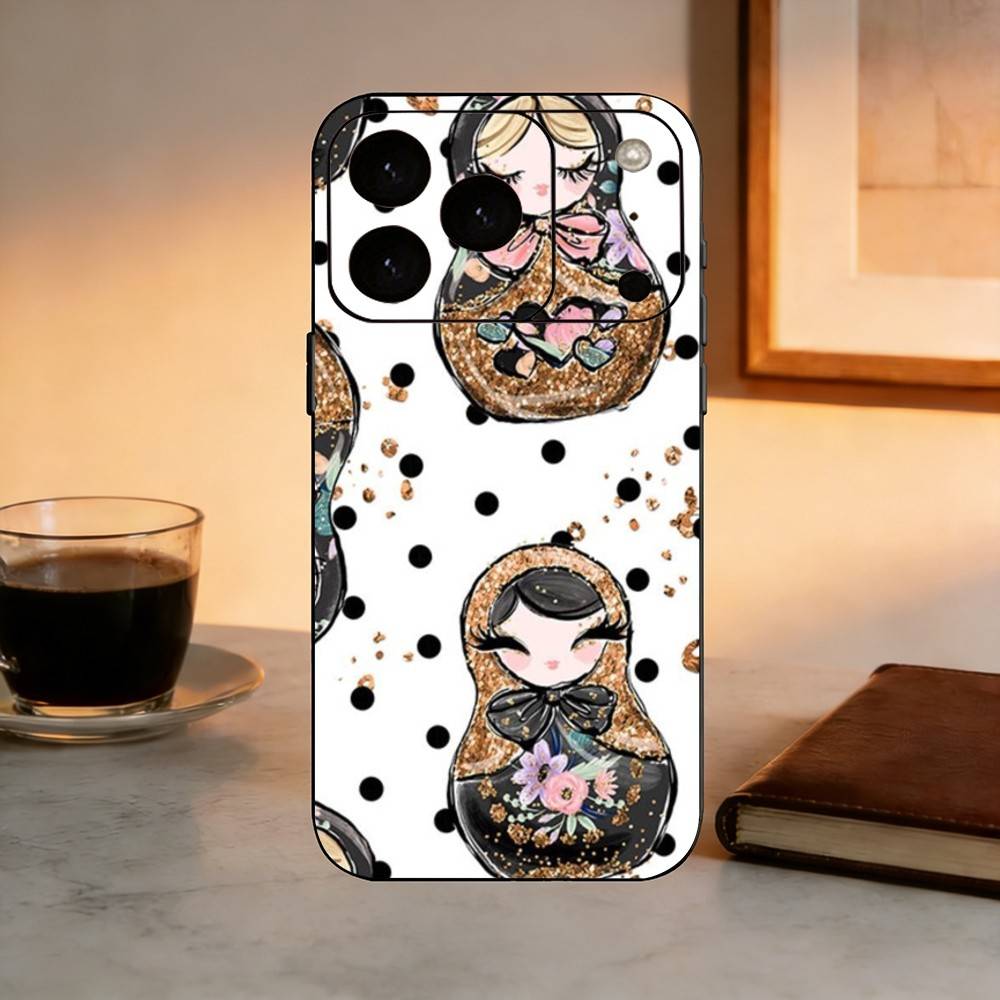 Adorable R-Russian Folk Art Doll Phone Case Silicone Soft For IPhone 17 16 15 14 13 12 11 X XR Plus Pro Max Plus