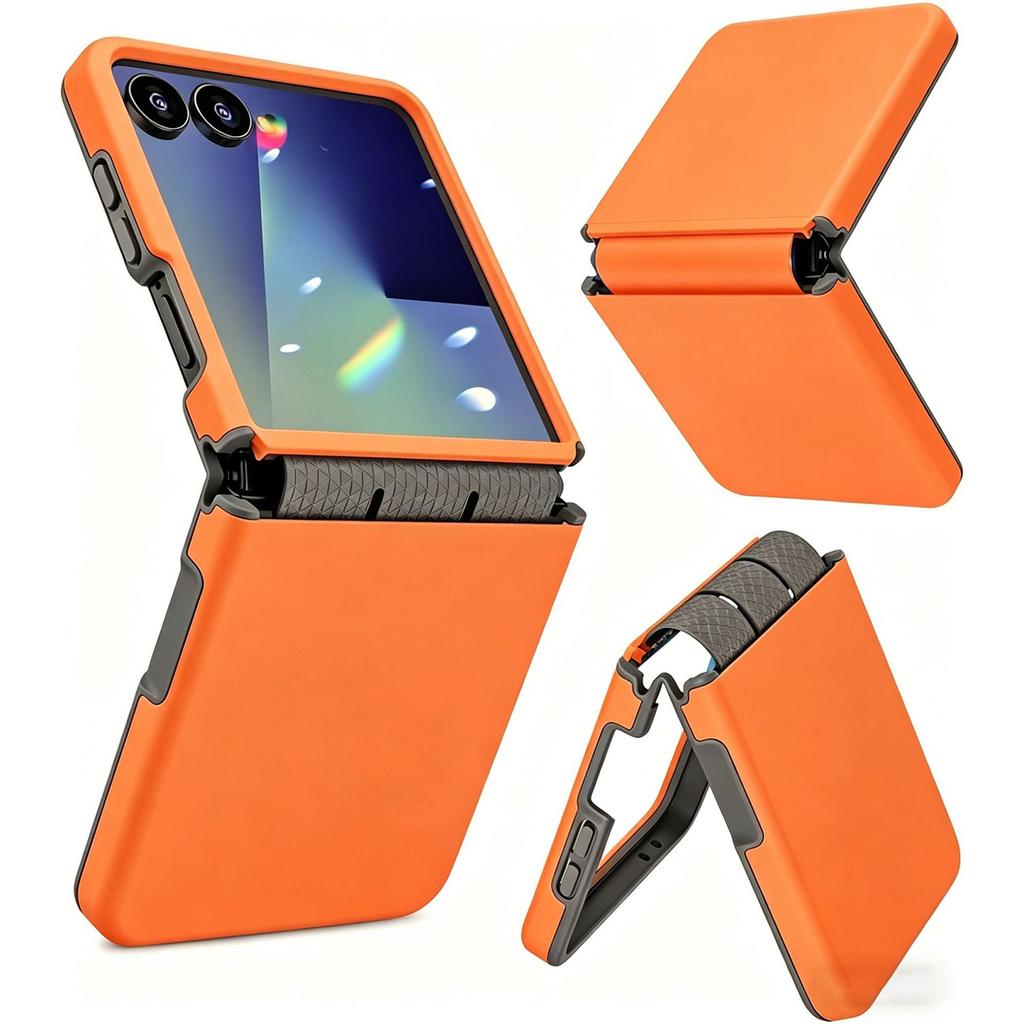 Suitable for Samsung ZFlip 20% off foldable phone case, skin-feel integrated protective cover, zflip7 full protection, anti-drop soft edges