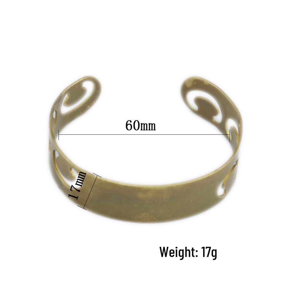 2024 Versatile Pure Copper Geometric Adjustable Bracelet - Korean Style Fashion Accessory