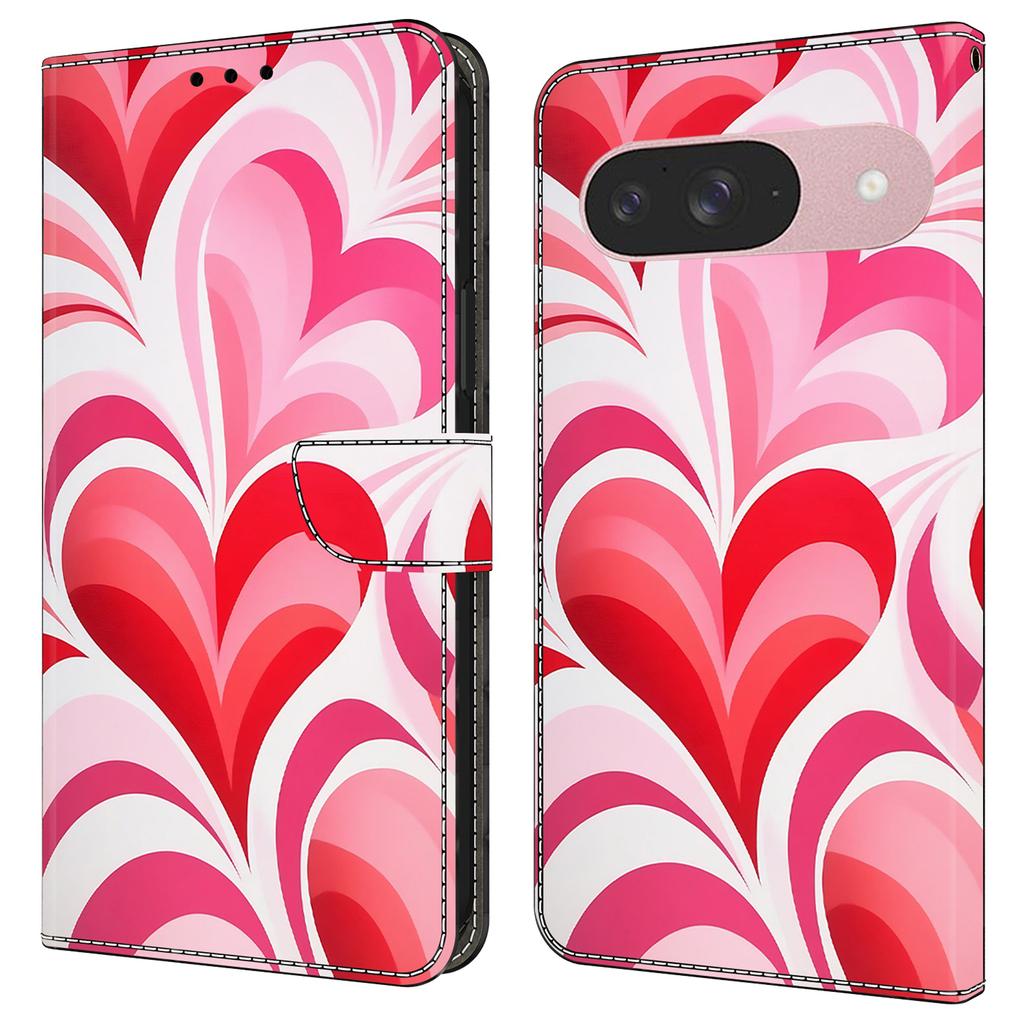 For Google Pixel 9 Pro/Pixel 9 Case Wallet Stand Pattern Printing PU Leather Flip Phone Cover