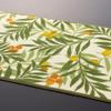 Senko Zephyr Kitchen 45 x Green with Leaf 67989 Mat, Approx. 120cm, Pattern, Natural, Non-Slip Backing,