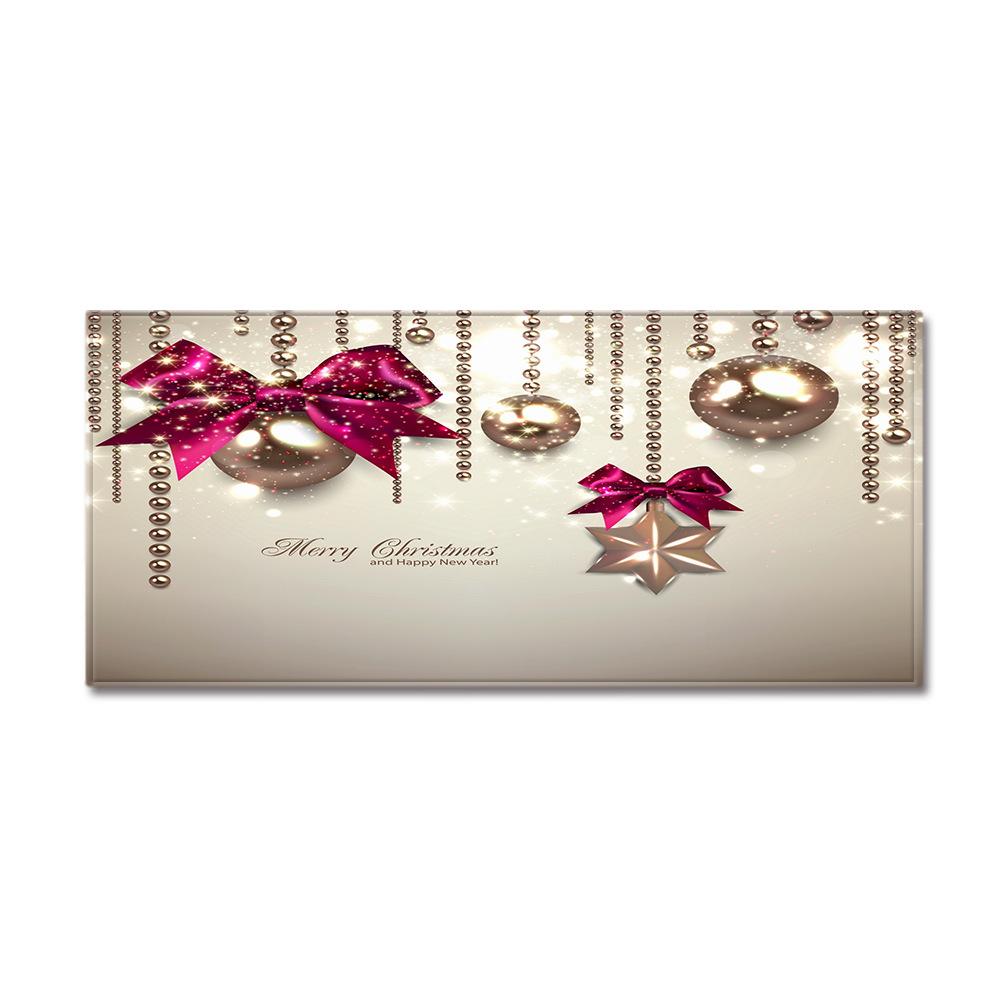 Christmas Household Bathroom Absorbent Non-Slip Mat Living Room Kitchen Sand Carpet Doormat Long Floor Mat