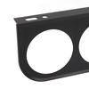 2 Hole Gauge Panel, 2" Easy Installation, Secure Dash Gauge Pods for Vehicles (Black)