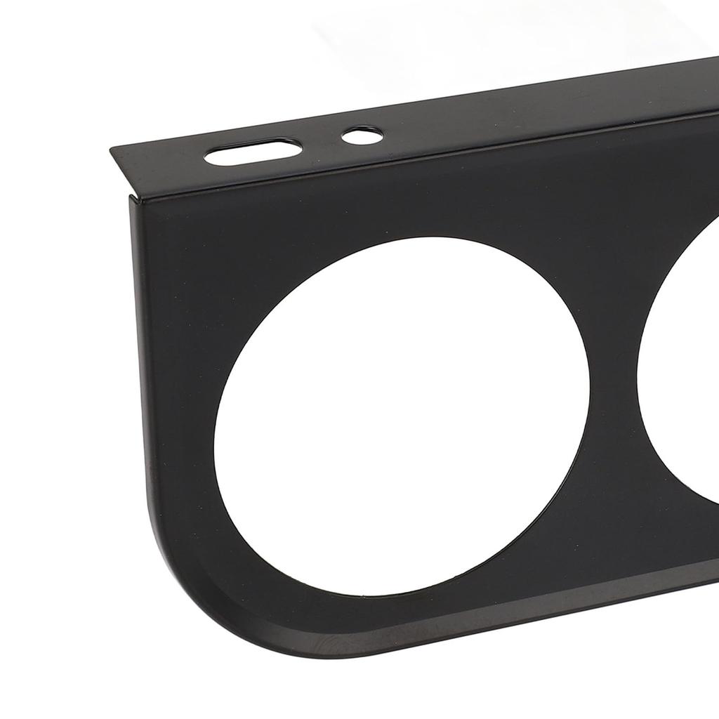 2 Hole Gauge Panel, 2" Easy Installation, Secure Dash Gauge Pods for Vehicles (Black)