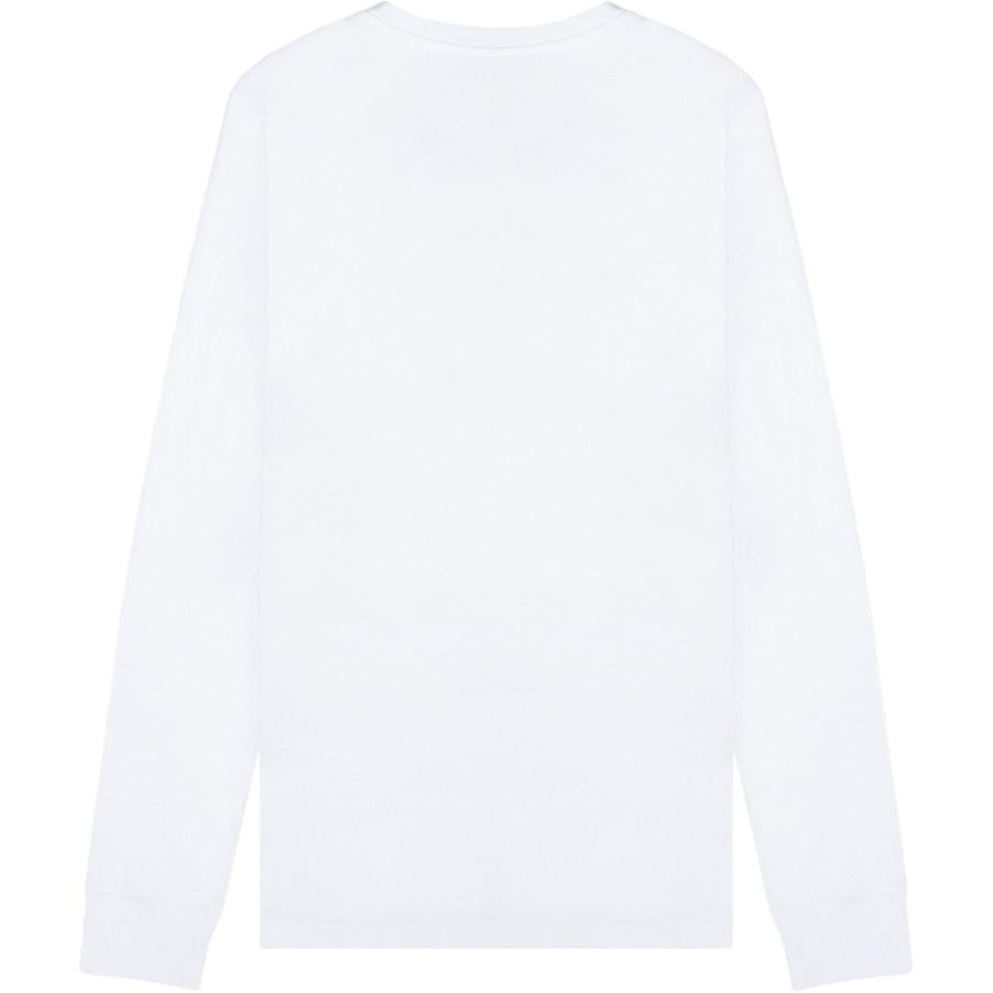 Calvin Klein Ss23 Solid Color Round Neck Long Sleeve T-Shirt Men Tops White 40HM826-540