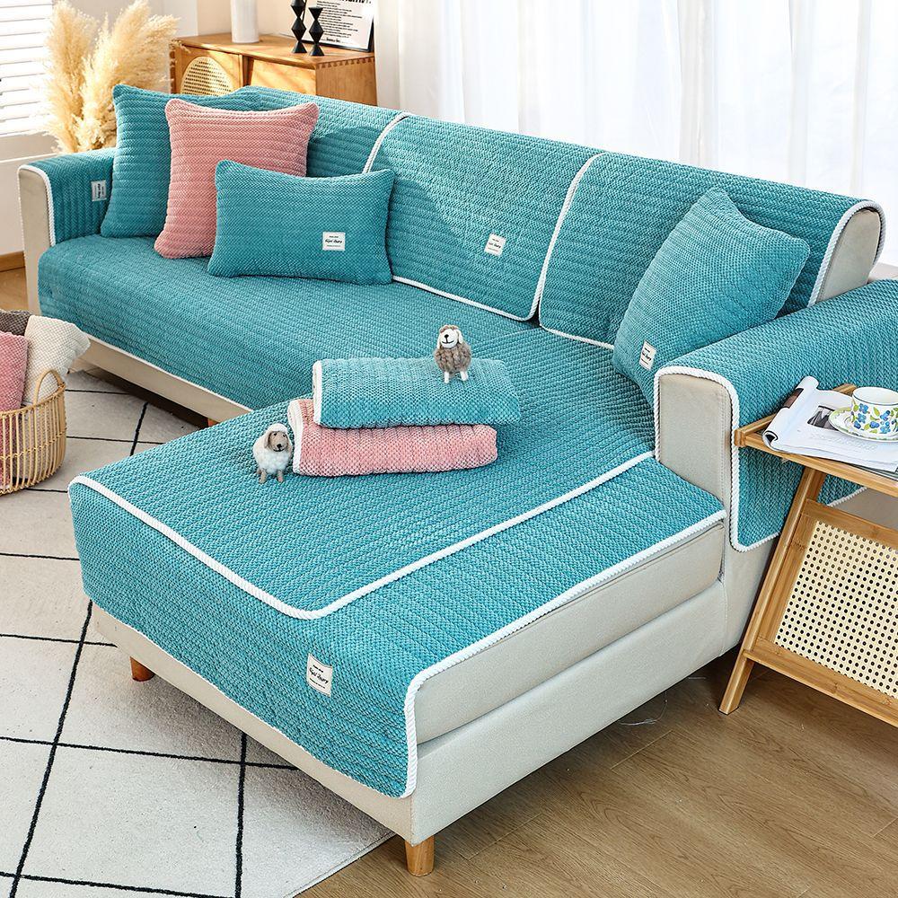 

[Dump Goods] [Good Goods Highlights] Sofa Cushion Cover Cover Cloth Towel Non-Slip Simple Modern Skin-Friendly Universal In All Seasons 70*70cm