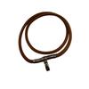 HERMES bracelet leather Duble Kelly choker Brown leather unisex Used