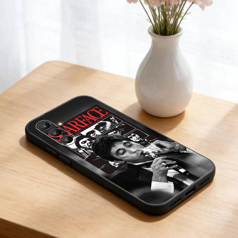 W-Scarfaces-1983 Film Phone Case For Samsung Galaxy A73,A72,A71,A70,A52,A51 Others Soft Black Cover