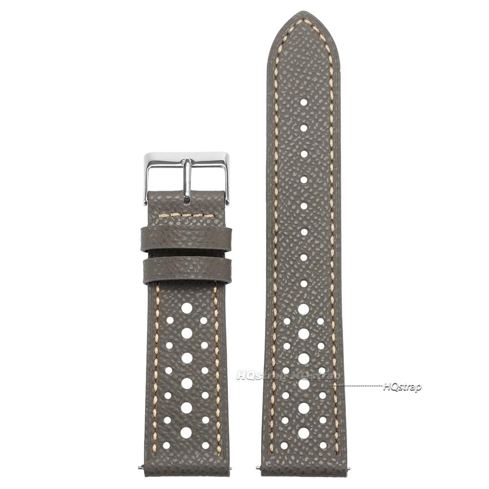 

Vintage Genuine Leather Watch Strap Quick Release Bracelet 18mm 19mm 20mm 22mm Men Women Universal Cowhide Bands Breathable Belt 22mm сірий