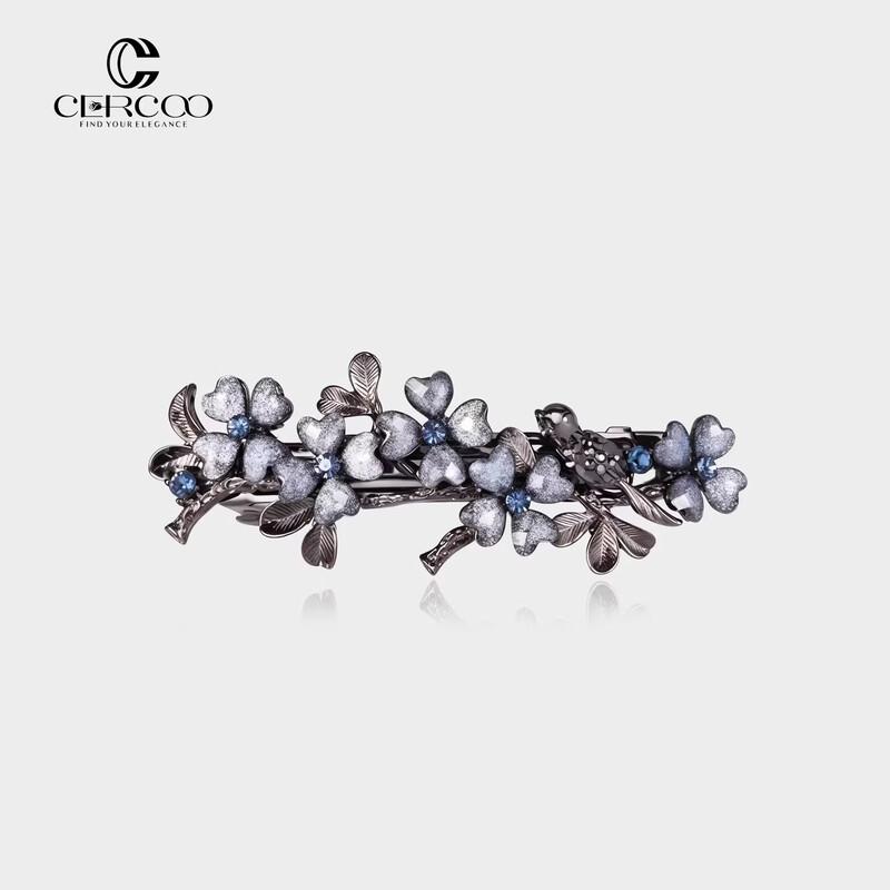 Cercoo Elegant Rhinestone Barrette Hair Clip