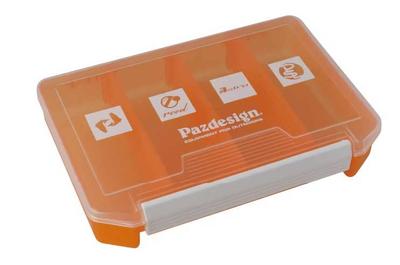 PAZDESIGN PSL Logo Köderbox (B204 x H140 x T40mm) Orange Klar SAC-017