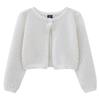 Round Neck Hollow Baby and Toddler One Button Shawl Coat Thin Style Girls Knitted Cardigan Coat