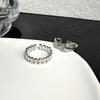 Niche Design, High-End Sense, Cold Wind Fold, Couple Stacking, Texture Opening Ring, Female Index Finger Ring