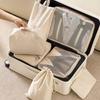 7 Stück/Set Reiseaufbewahrungsbeutel-Set Reisekleidungsaufbewahrungsbeutel Gepäckorganizer-Taschen Toilettenartikel Schuh Kleidung Unterwäsche Sortierbeutel