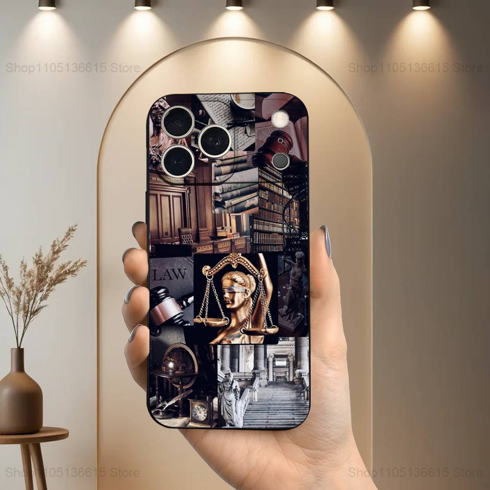 

Правосудие Закон Адвокат Судья Чехол Для iPhone 17,16,15,14,13,12,11,Plus,Pro Max,XS,X,XR,SE,Mini,8,7,Мягкий Силиконовый Черный Чехол iPhone15PRO