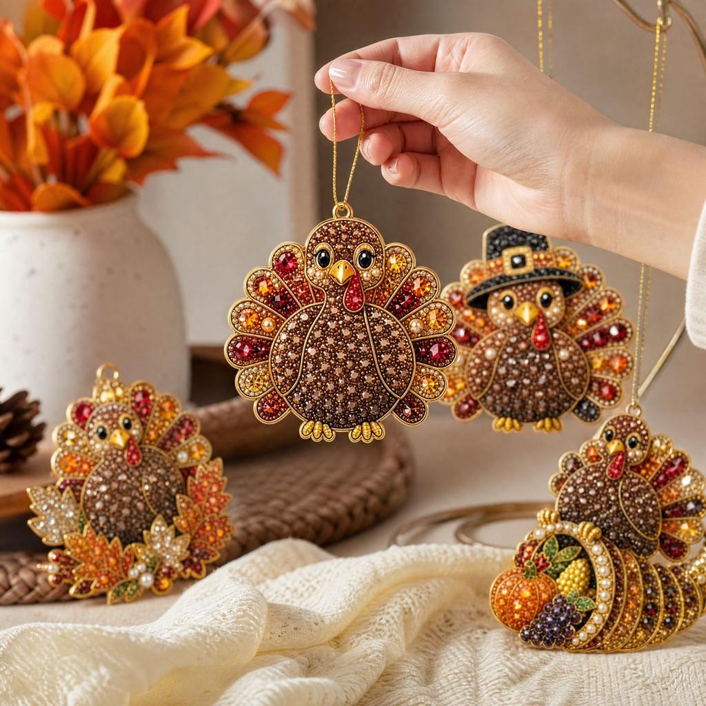 Seasonal Pendant Ornament Set for Hanging Decoration - Decorative Charm Accessories