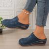 Women's Baotou Platform Slippers Summer New Large Size Round Toe Baotou Back Air Breathable Slippers
